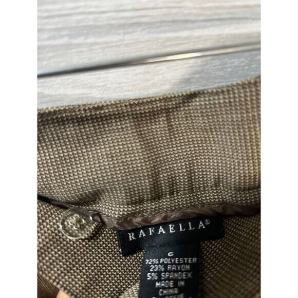 Rafaella Brown Trouser Dress Pants Size 6‎ NWOT - Picture 4 of 5